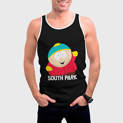 Майка-безрукавка мужская Южный парк - Эрик Eric, цвет: 3D-белый — фото 2