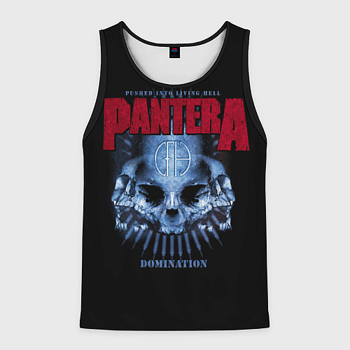 Мужская майка без рукавов Pantera Domination / 3D-Черный – фото 1