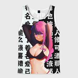 Майка-безрукавка мужская Баал в купальнике Шогун Райден Геншин Импакт, цвет: 3D-белый