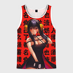 Майка-безрукавка мужская Семья Шпиона ЙОР Yor spy x family, цвет: 3D-белый