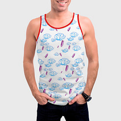 Майка-безрукавка мужская ARCANE League Of Legends ТАТУИРОВКА, цвет: 3D-красный — фото 2