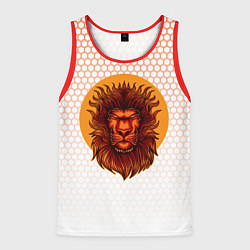 Майка-безрукавка мужская Солнечный лев, цвет: 3D-красный