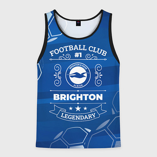 Мужская майка без рукавов Brighton FC 1 / 3D-Черный – фото 1