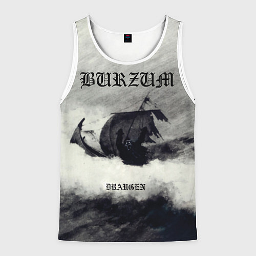 Мужская майка без рукавов Burzum - Draugen / 3D-Белый – фото 1