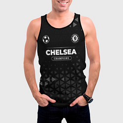 Майка-безрукавка мужская Chelsea Форма Champions, цвет: 3D-черный — фото 2