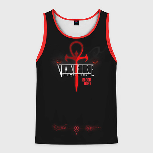 Мужская майка без рукавов BloodHunt / 3D-Красный – фото 1