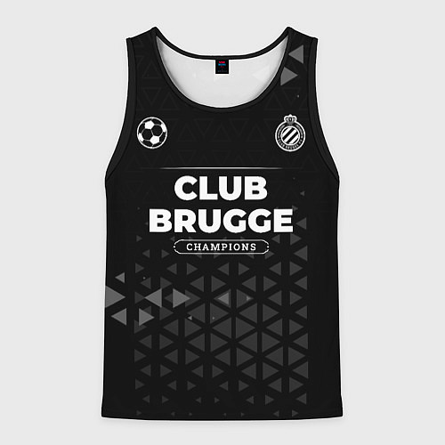 Мужская майка без рукавов Club Brugge Форма Champions / 3D-Черный – фото 1