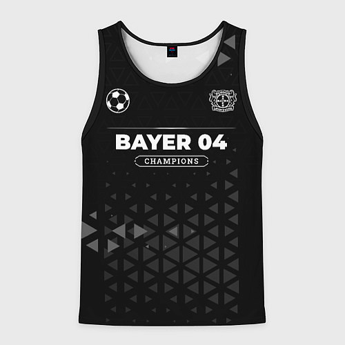 Мужская майка без рукавов Bayer 04 Форма Champions / 3D-Черный – фото 1