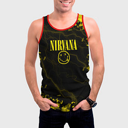 Майка-безрукавка мужская Nirvana молнии, цвет: 3D-красный — фото 2