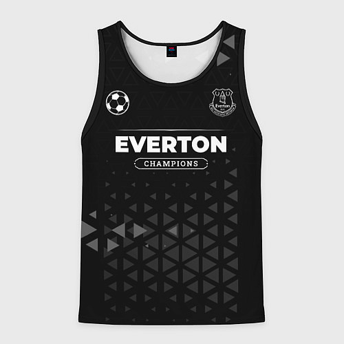 Мужская майка без рукавов Everton Форма Champions / 3D-Черный – фото 1