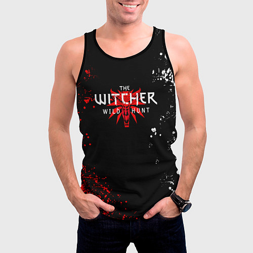 Мужская майка без рукавов THE WITCHER: Ведьмак: Охотник на Монстров / 3D-Черный – фото 3