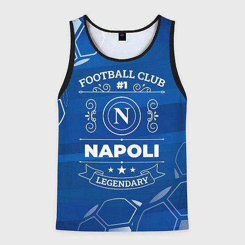 Мужская майка без рукавов Napoli FC 1 / 3D-Черный – фото 1