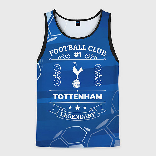 Мужская майка без рукавов Tottenham FC 1 / 3D-Черный – фото 1