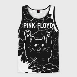 Майка-безрукавка мужская Pink Floyd Rock Cat, цвет: 3D-черный