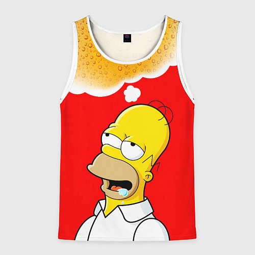 Мужская майка без рукавов Homer dream / 3D-Белый – фото 1