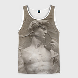 Мужская майка без рукавов Микеланджело Буонарроти Давид Пост-арт Michelangel
