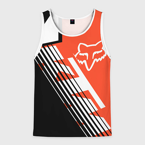 Мужская майка без рукавов FOX X KTM Сollaboration / 3D-Белый – фото 1