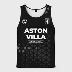 Майка-безрукавка мужская Aston Villa Форма Champions, цвет: 3D-черный
