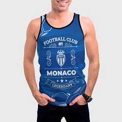 Майка-безрукавка мужская Monaco Football Club Number 1, цвет: 3D-черный — фото 2