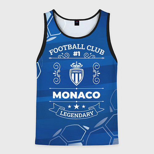 Мужская майка без рукавов Monaco Football Club Number 1 / 3D-Черный – фото 1