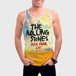Майка-безрукавка мужская Hyde Park Live - The Rolling Stones, цвет: 3D-белый — фото 2