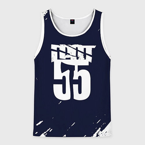 Мужская майка без рукавов ГРОТ 55 / 3D-Белый – фото 1