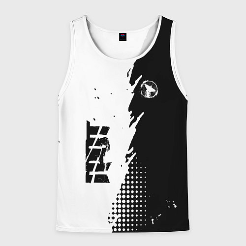 Мужская майка без рукавов ГРОТ GROT / 3D-Белый – фото 1