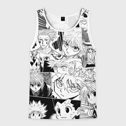 Майка-безрукавка мужская Hunter x Hunter pattern, цвет: 3D-белый
