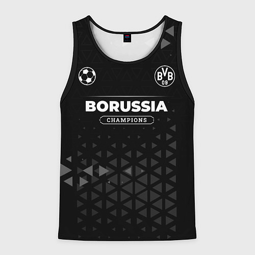 Мужская майка без рукавов Borussia Champions Uniform / 3D-Черный – фото 1