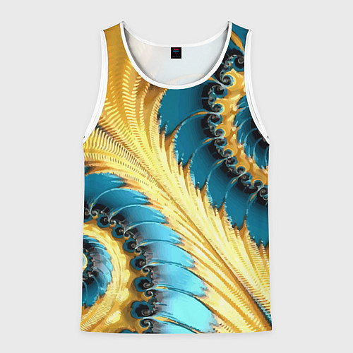 Мужская майка без рукавов Двойная авангардная спираль Double avant-garde spi / 3D-Белый – фото 1