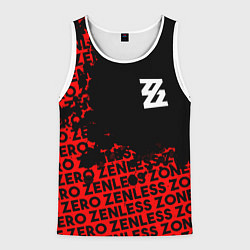 Майка-безрукавка мужская Zenless Zone Zero капля арт, цвет: 3D-белый