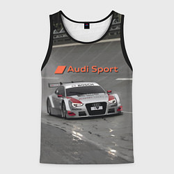 Майка-безрукавка мужская Audi Sport Racing Team Short Track Car Racing Авто, цвет: 3D-черный