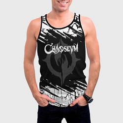 Майка-безрукавка мужская Chaoseum Logo Grunge, цвет: 3D-черный — фото 2