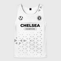 Майка-безрукавка мужская Chelsea Champions Униформа, цвет: 3D-белый