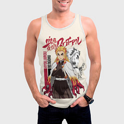 Майка-безрукавка мужская КЛИНОК, РАССЕКАЮЩИЙ ДЕМОНОВ РЕНГОКУ, цвет: 3D-белый — фото 2