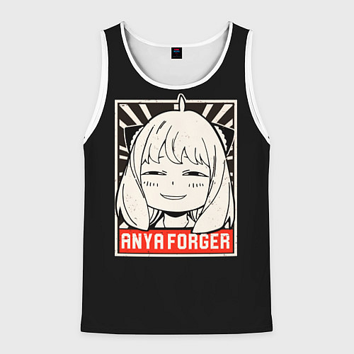 Мужская майка без рукавов Аня Форджер Семья Шпиона / 3D-Белый – фото 1