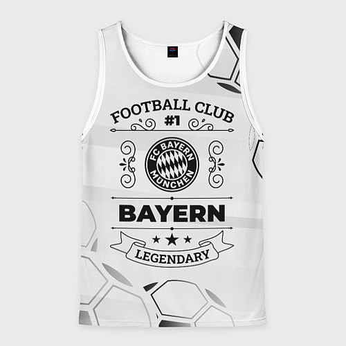Мужская майка без рукавов Bayern Football Club Number 1 Legendary / 3D-Белый – фото 1