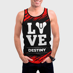 Майка-безрукавка мужская Destiny Love Классика, цвет: 3D-черный — фото 2