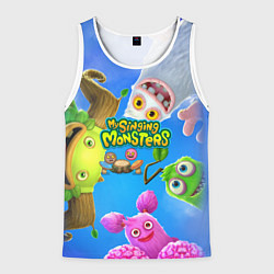 Мужская майка без рукавов Мои поющие монстры