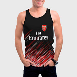 Майка-безрукавка мужская Arsenal полосы, цвет: 3D-черный — фото 2