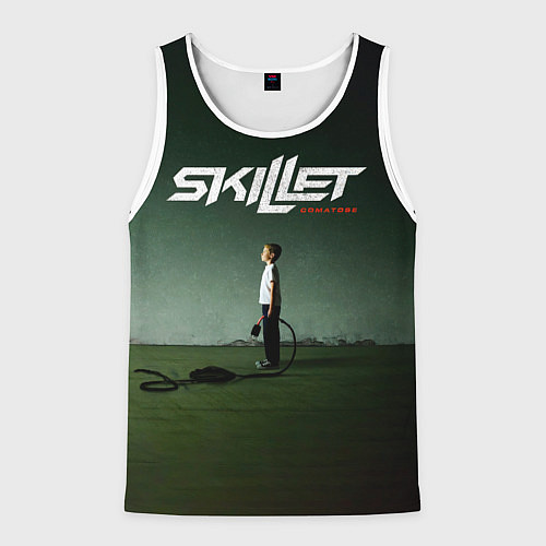 Мужская майка без рукавов Comatose - Skillet / 3D-Белый – фото 1