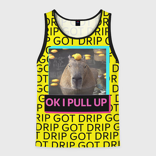 Мужская майка без рукавов I GOT A DRIP / 3D-Черный – фото 1