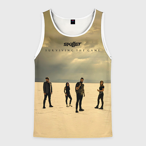 Мужская майка без рукавов Surviving The Game - Skillet / 3D-Белый – фото 1