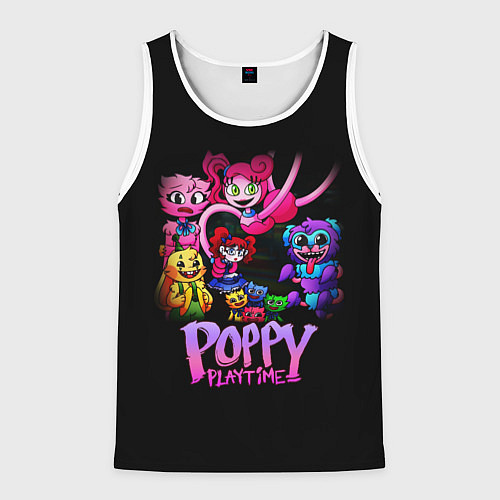 Мужская майка без рукавов POPPY PLAYTIME chapter 2 персонажи игры / 3D-Белый – фото 1