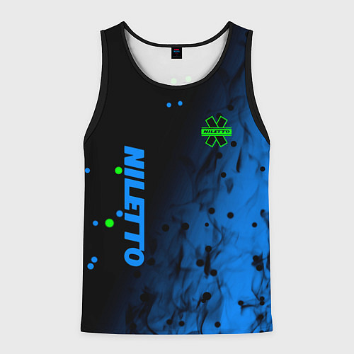 Мужская майка без рукавов Niletto абстракция / 3D-Черный – фото 1