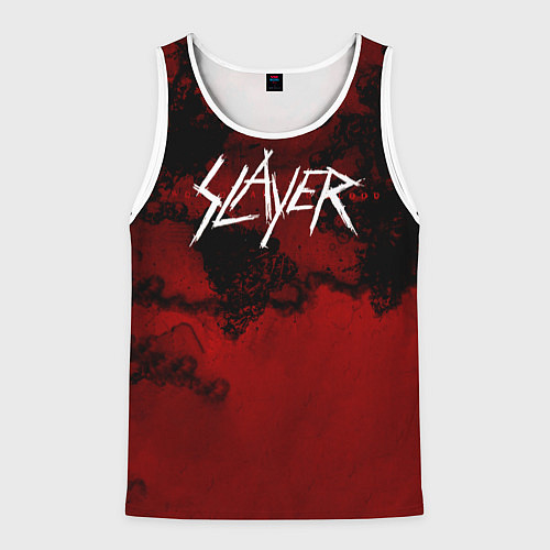Мужская майка без рукавов World Painted Blood - Slayer / 3D-Белый – фото 1