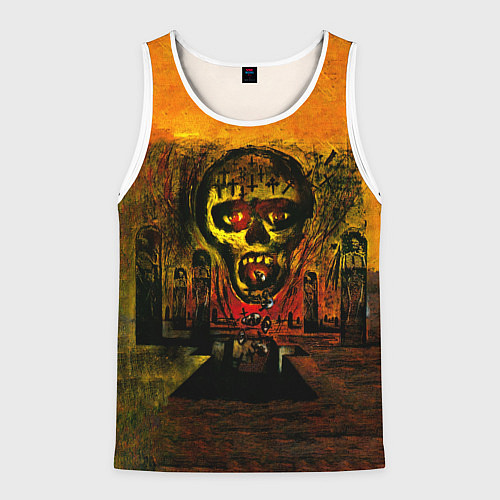 Мужская майка без рукавов Seasons In The Abyss - Slayer / 3D-Белый – фото 1