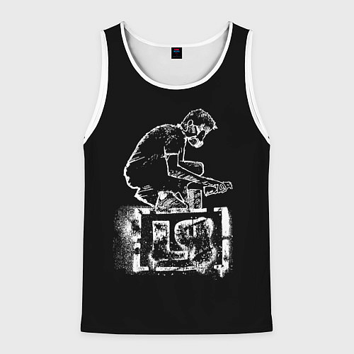 Мужская майка без рукавов Linkin Park граффити / 3D-Белый – фото 1