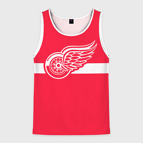 Мужская майка без рукавов Детройт Ред Уингз Форма / 3D-Белый – фото 1