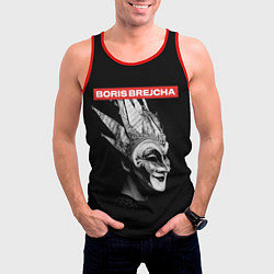 Майка-безрукавка мужская Boris Brejcha в маске, цвет: 3D-красный — фото 2